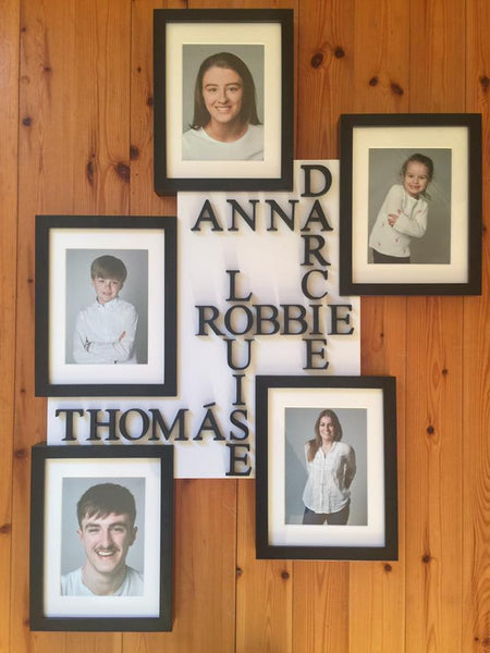 Personalised Five Name Frame